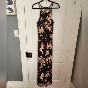 French Gray Maxi Dress